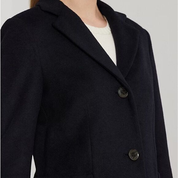 Lauren Ralph Lauren Wool Blend Reefer Coat size 8 NWT - Picture 3 of 8